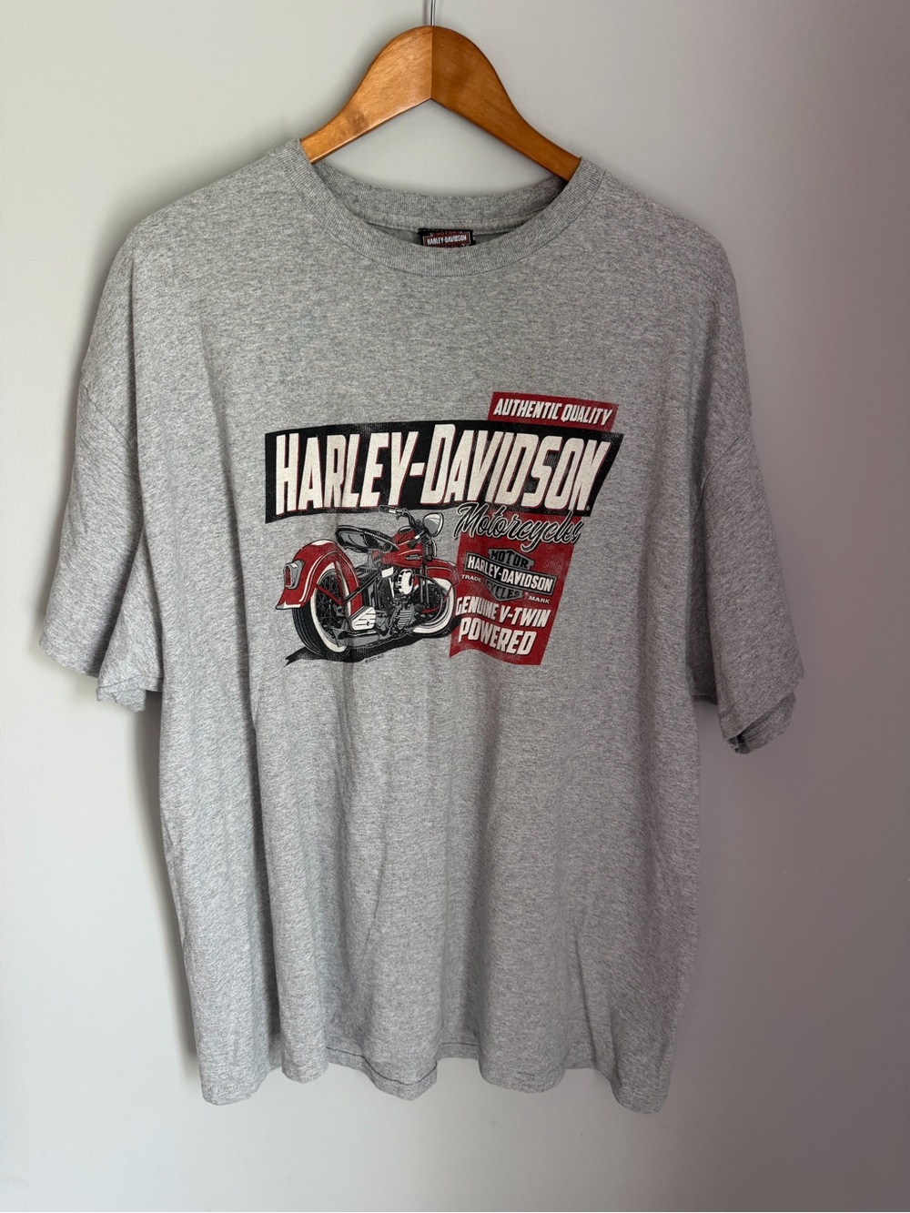 Harley Davidson 2XL Gray Double Sided Graphic T Shirt Lynchburg Tennessee